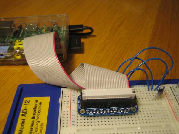 A HYT-271 humidity sensor connected to a Raspberry Pi