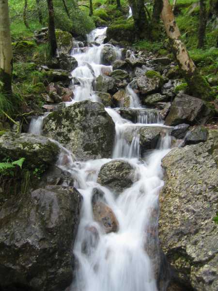 A waterfall in Glen Nevis, Scotland